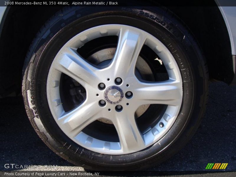 Alpine Rain Metallic / Black 2008 Mercedes-Benz ML 350 4Matic