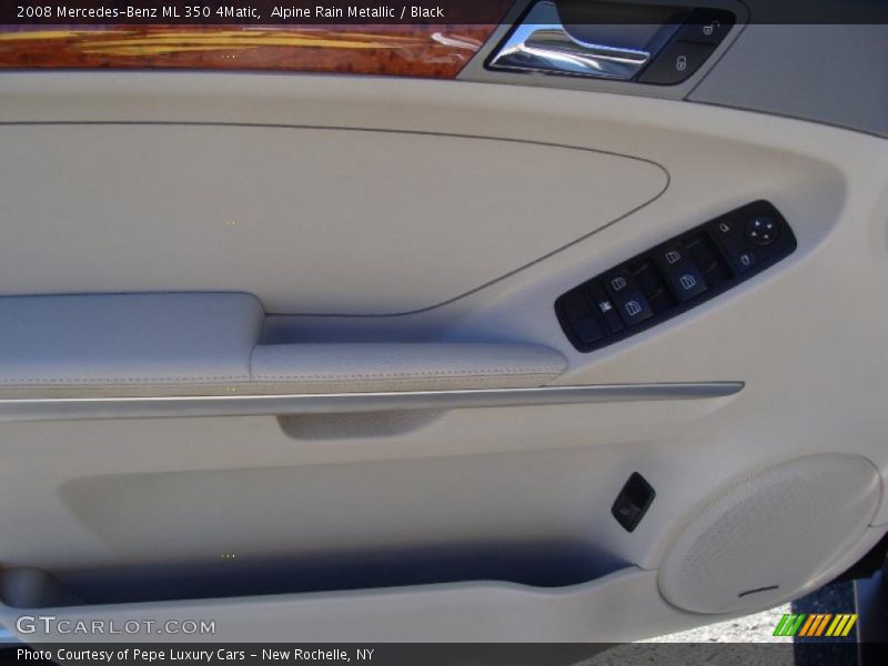 Alpine Rain Metallic / Black 2008 Mercedes-Benz ML 350 4Matic