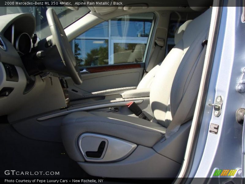 Alpine Rain Metallic / Black 2008 Mercedes-Benz ML 350 4Matic
