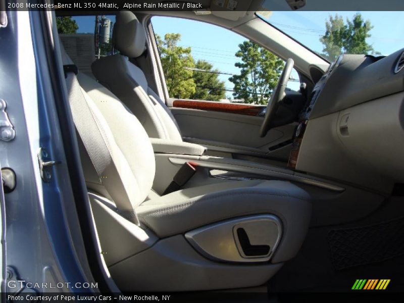 Alpine Rain Metallic / Black 2008 Mercedes-Benz ML 350 4Matic