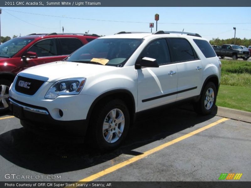 Summit White / Light Titanium 2011 GMC Acadia SL
