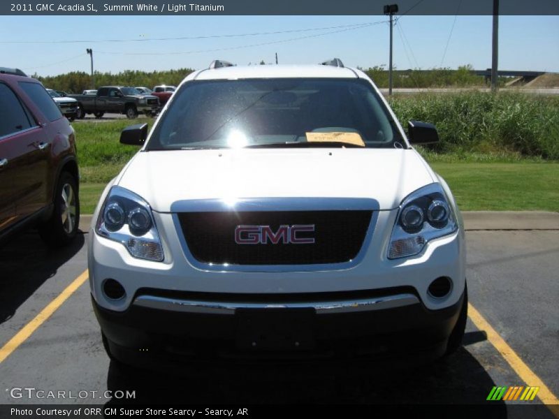 Summit White / Light Titanium 2011 GMC Acadia SL