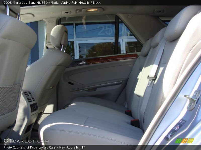Alpine Rain Metallic / Black 2008 Mercedes-Benz ML 350 4Matic
