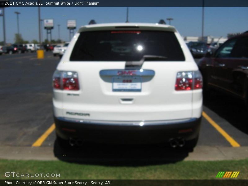 Summit White / Light Titanium 2011 GMC Acadia SL