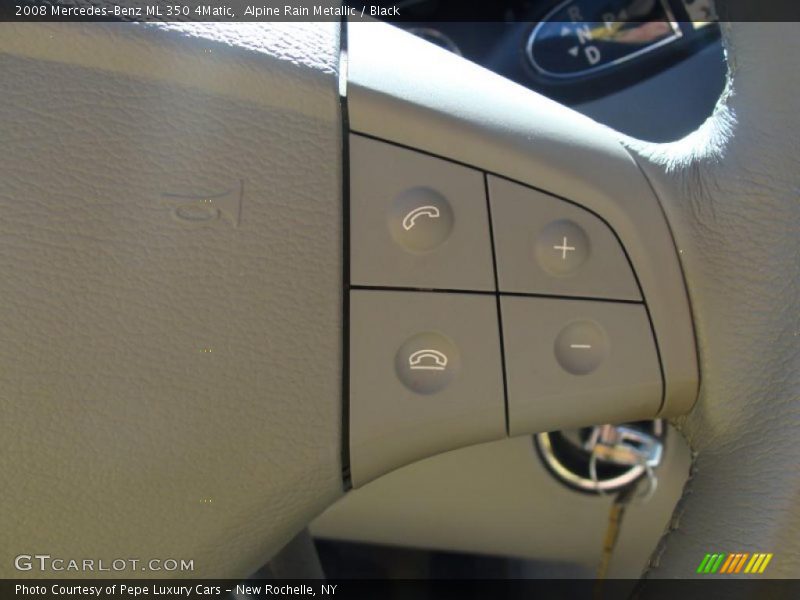 Alpine Rain Metallic / Black 2008 Mercedes-Benz ML 350 4Matic