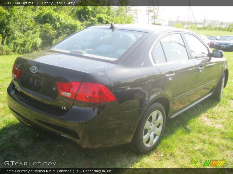 Ebony Black / Gray 2010 Kia Optima LX