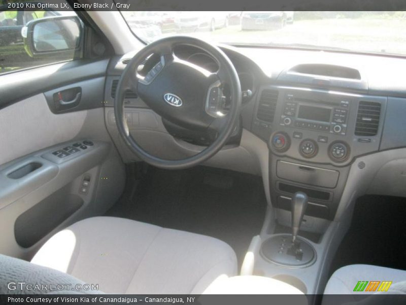 Ebony Black / Gray 2010 Kia Optima LX