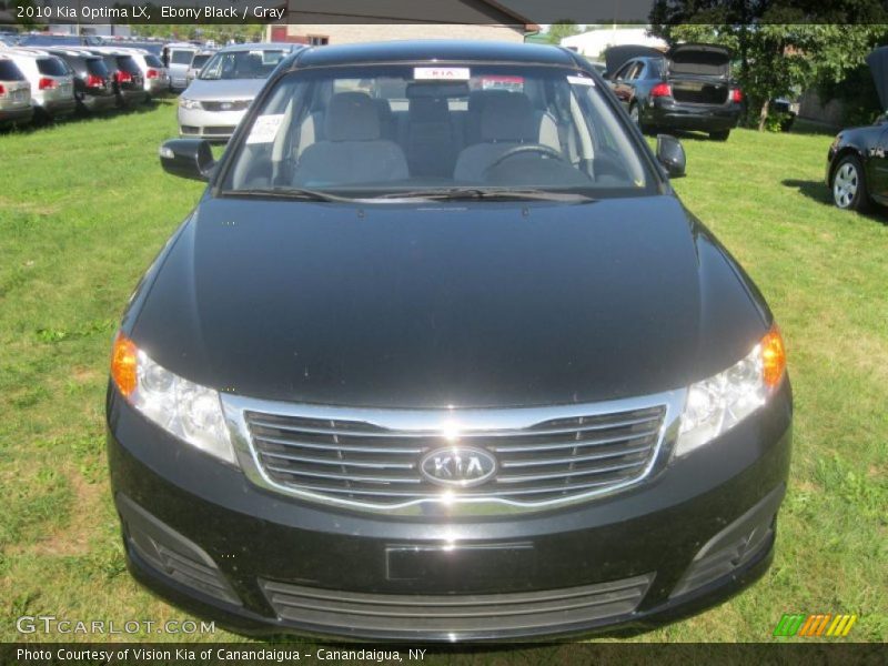 Ebony Black / Gray 2010 Kia Optima LX