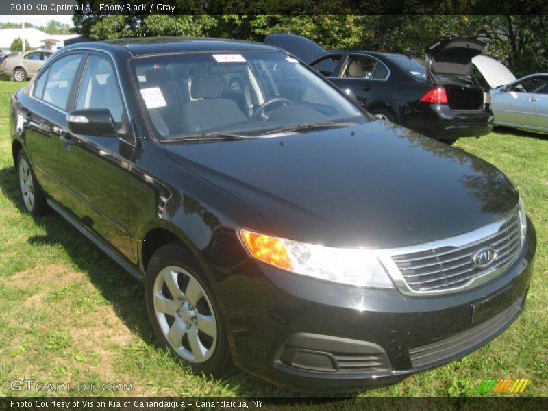 Ebony Black / Gray 2010 Kia Optima LX