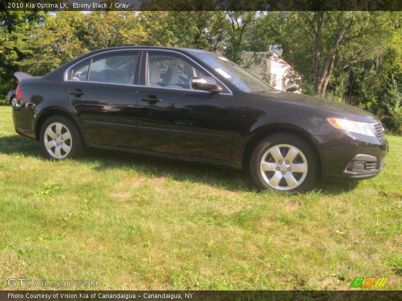 Ebony Black / Gray 2010 Kia Optima LX
