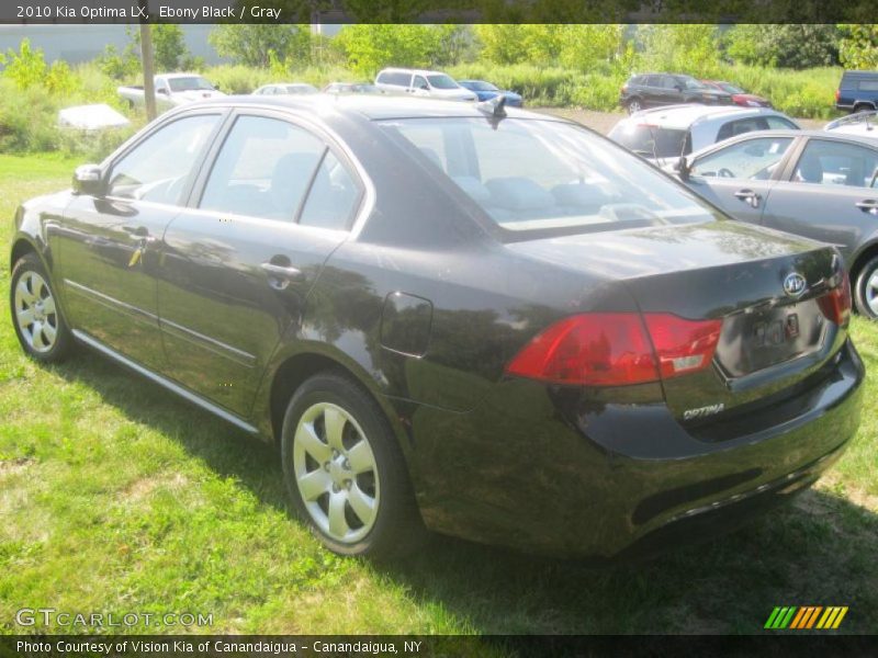 Ebony Black / Gray 2010 Kia Optima LX