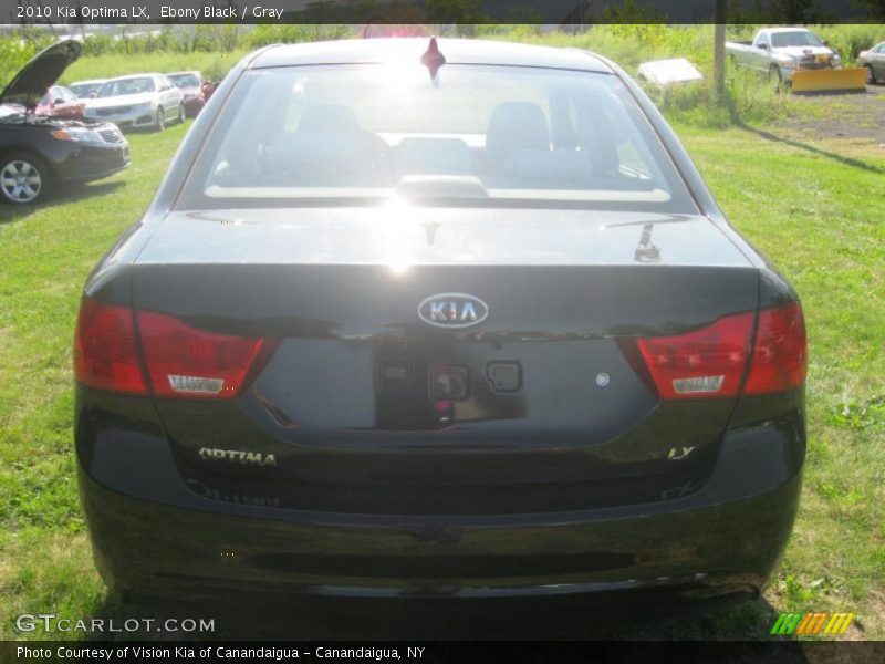 Ebony Black / Gray 2010 Kia Optima LX