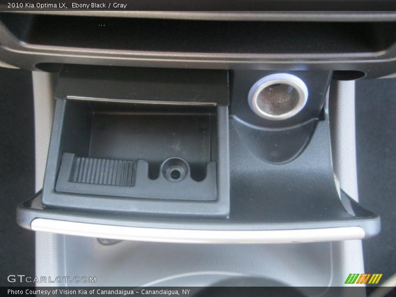 Ebony Black / Gray 2010 Kia Optima LX