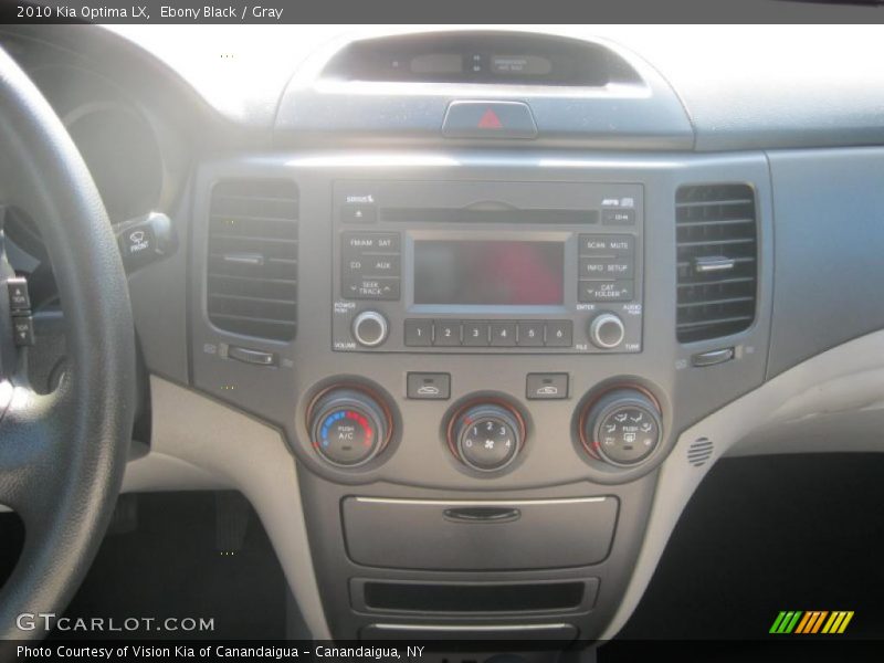 Ebony Black / Gray 2010 Kia Optima LX