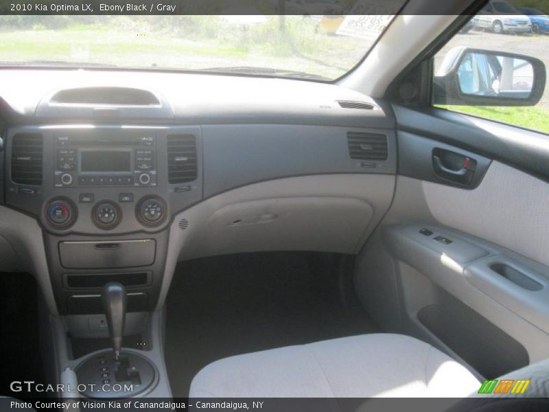 Ebony Black / Gray 2010 Kia Optima LX