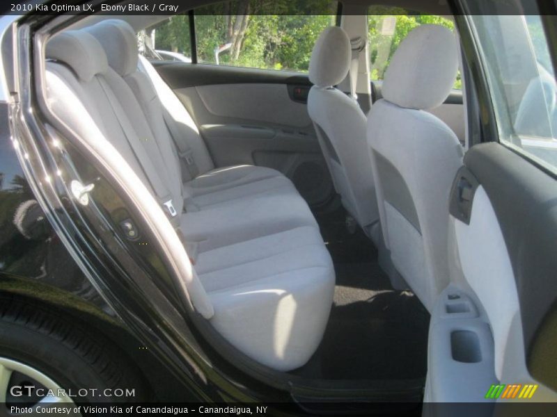 Ebony Black / Gray 2010 Kia Optima LX