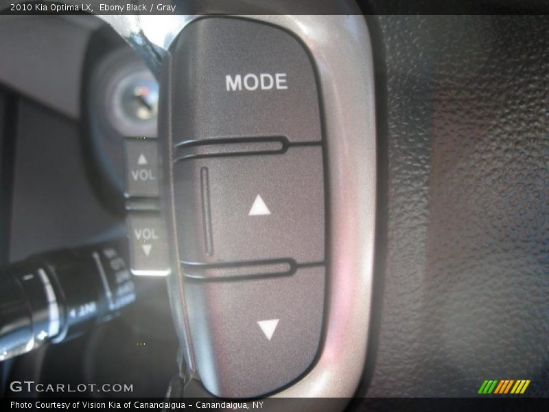 Ebony Black / Gray 2010 Kia Optima LX
