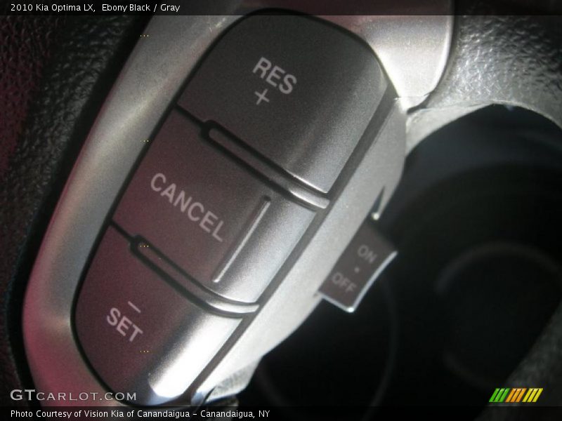 Ebony Black / Gray 2010 Kia Optima LX