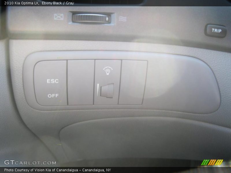 Ebony Black / Gray 2010 Kia Optima LX