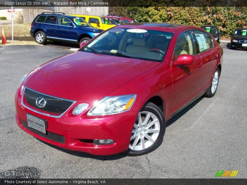 Matador Red Mica / Cashmere 2006 Lexus GS 300 AWD