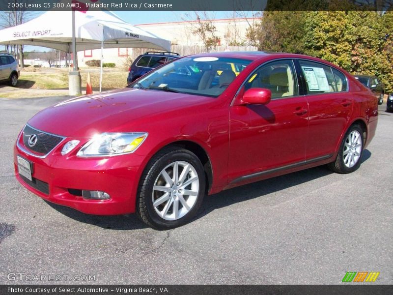 Matador Red Mica / Cashmere 2006 Lexus GS 300 AWD