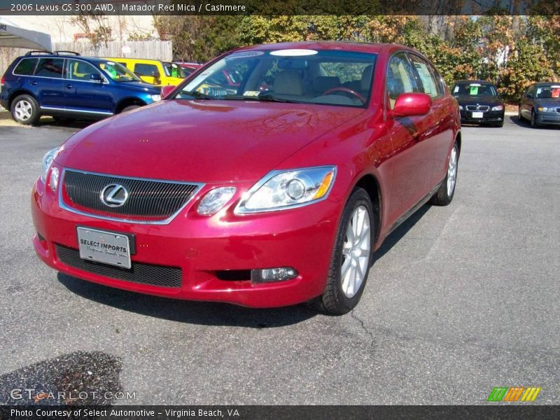 Matador Red Mica / Cashmere 2006 Lexus GS 300 AWD