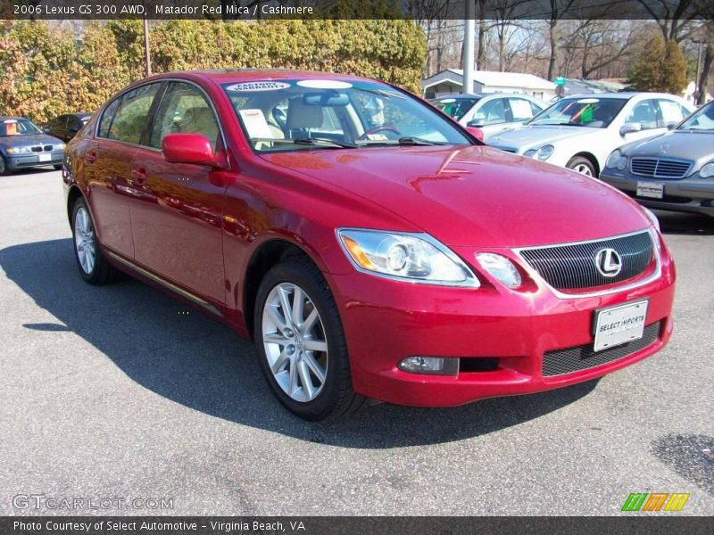 Matador Red Mica / Cashmere 2006 Lexus GS 300 AWD