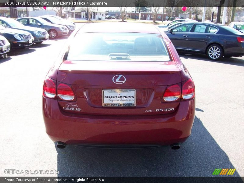 Matador Red Mica / Cashmere 2006 Lexus GS 300 AWD