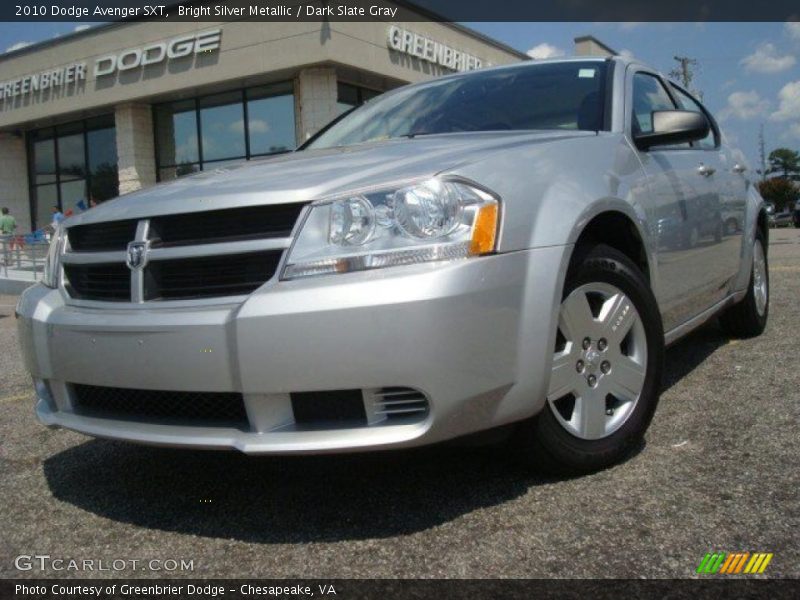 Bright Silver Metallic / Dark Slate Gray 2010 Dodge Avenger SXT
