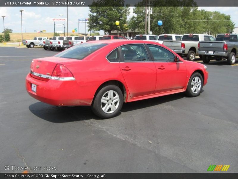 Victory Red / Gray 2010 Chevrolet Impala LS
