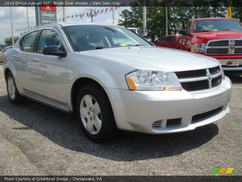 Bright Silver Metallic / Dark Slate Gray 2010 Dodge Avenger SXT