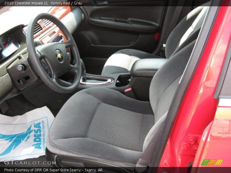 Victory Red / Gray 2010 Chevrolet Impala LS