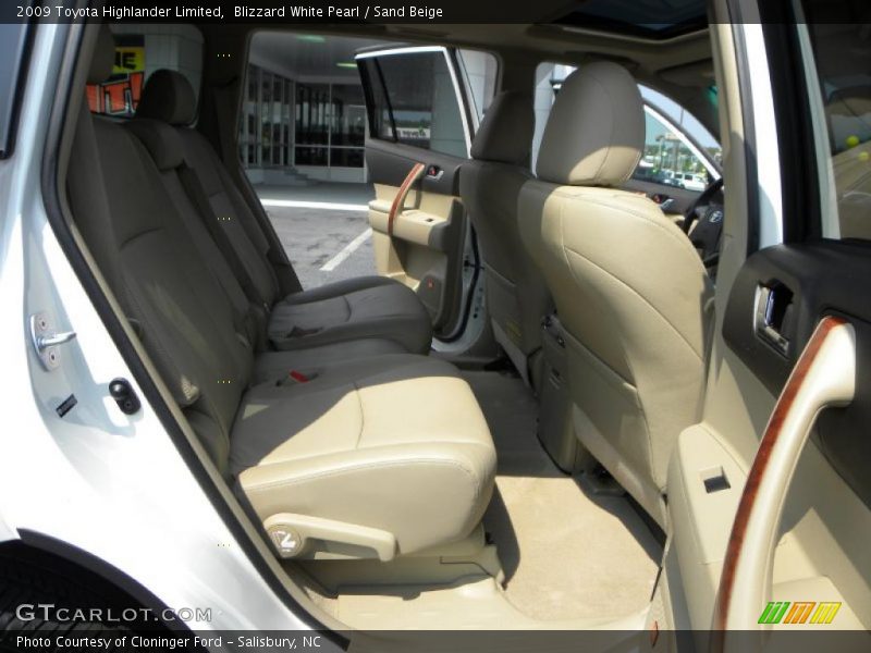 Blizzard White Pearl / Sand Beige 2009 Toyota Highlander Limited