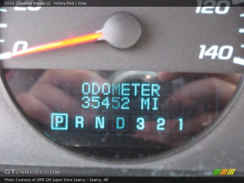 Victory Red / Gray 2010 Chevrolet Impala LS