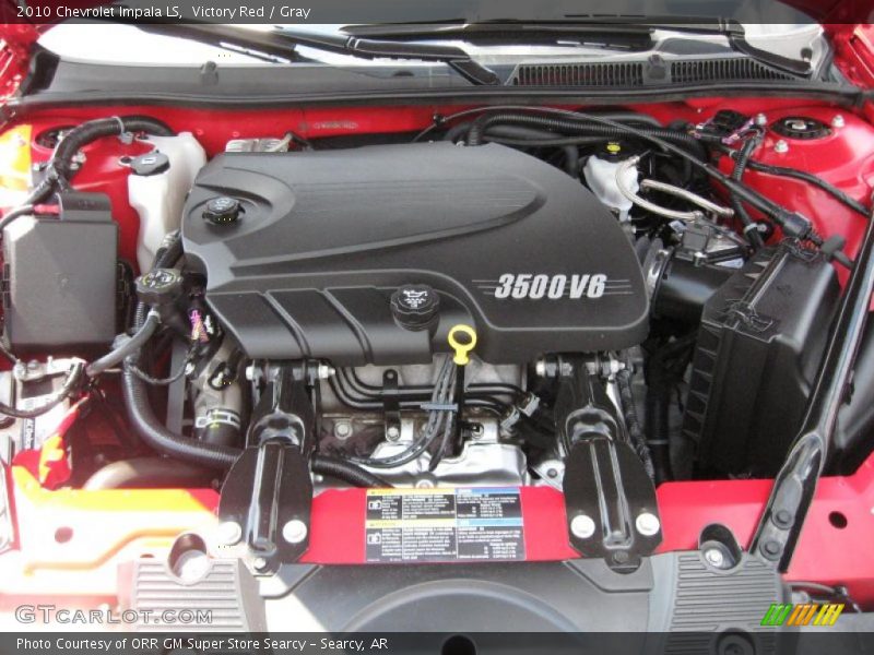 Victory Red / Gray 2010 Chevrolet Impala LS