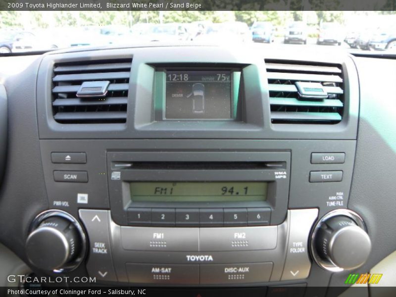 Blizzard White Pearl / Sand Beige 2009 Toyota Highlander Limited