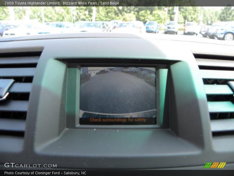 Blizzard White Pearl / Sand Beige 2009 Toyota Highlander Limited