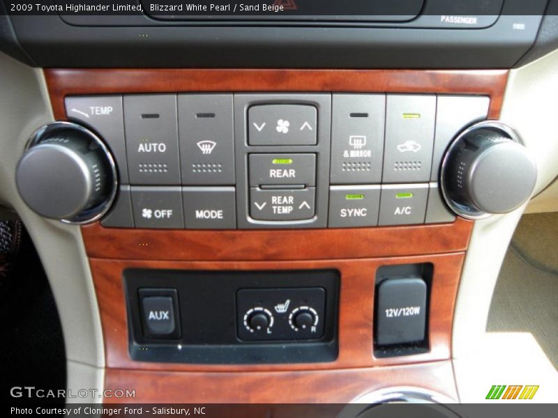 Blizzard White Pearl / Sand Beige 2009 Toyota Highlander Limited