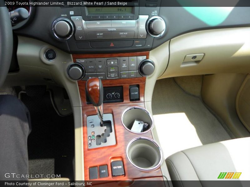Blizzard White Pearl / Sand Beige 2009 Toyota Highlander Limited
