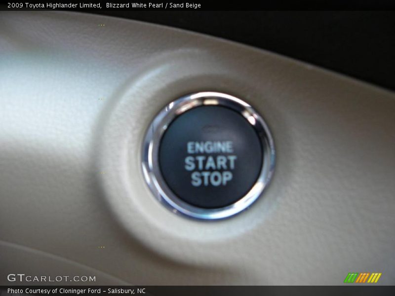 Blizzard White Pearl / Sand Beige 2009 Toyota Highlander Limited