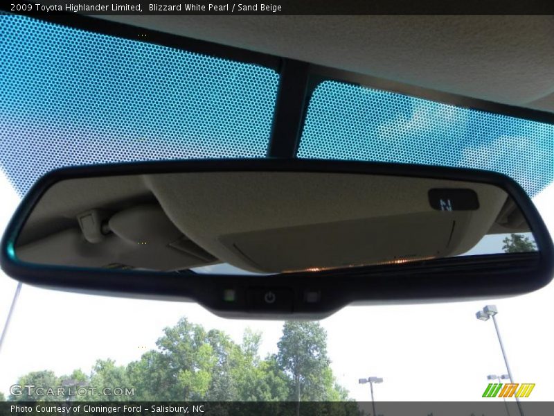Blizzard White Pearl / Sand Beige 2009 Toyota Highlander Limited