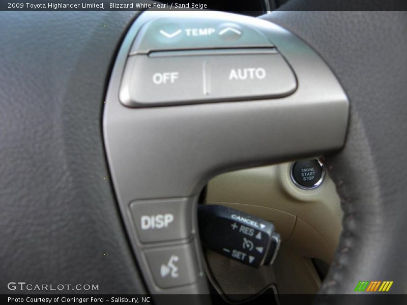 Blizzard White Pearl / Sand Beige 2009 Toyota Highlander Limited