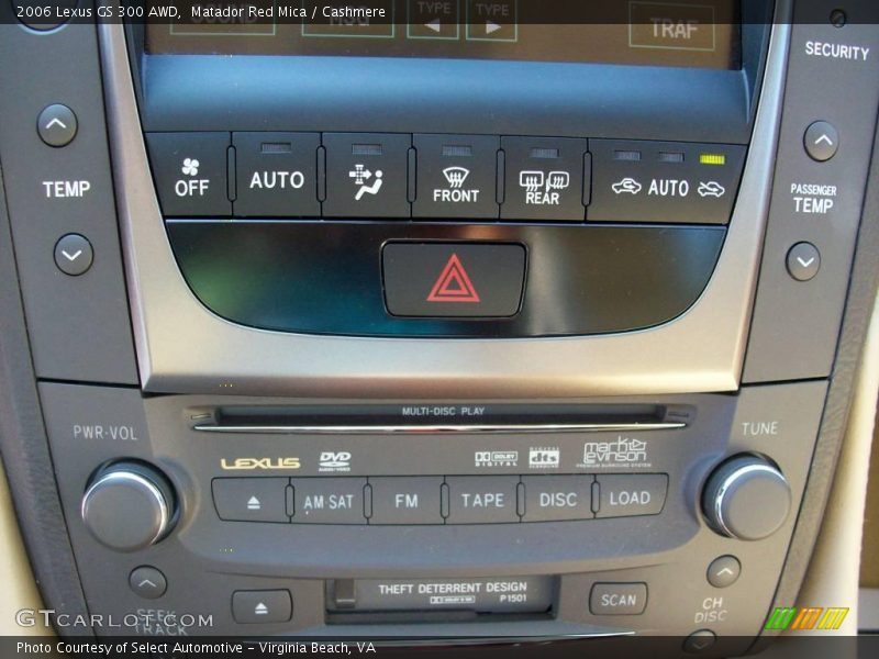Matador Red Mica / Cashmere 2006 Lexus GS 300 AWD