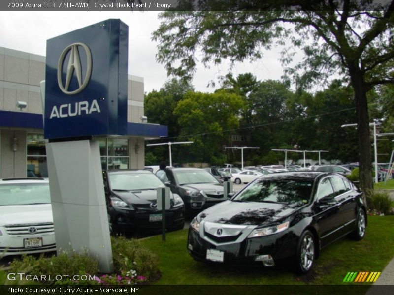 Crystal Black Pearl / Ebony 2009 Acura TL 3.7 SH-AWD