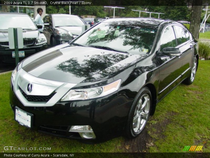Crystal Black Pearl / Ebony 2009 Acura TL 3.7 SH-AWD