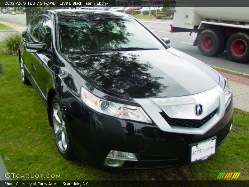 Crystal Black Pearl / Ebony 2009 Acura TL 3.7 SH-AWD