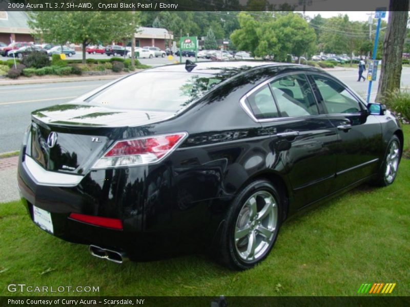 Crystal Black Pearl / Ebony 2009 Acura TL 3.7 SH-AWD