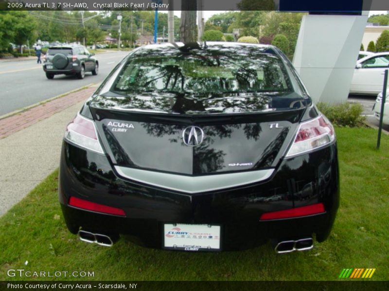 Crystal Black Pearl / Ebony 2009 Acura TL 3.7 SH-AWD