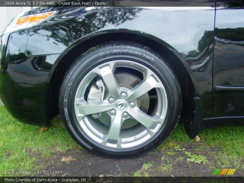 Crystal Black Pearl / Ebony 2009 Acura TL 3.7 SH-AWD