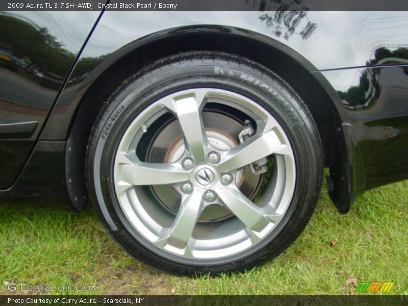 Crystal Black Pearl / Ebony 2009 Acura TL 3.7 SH-AWD